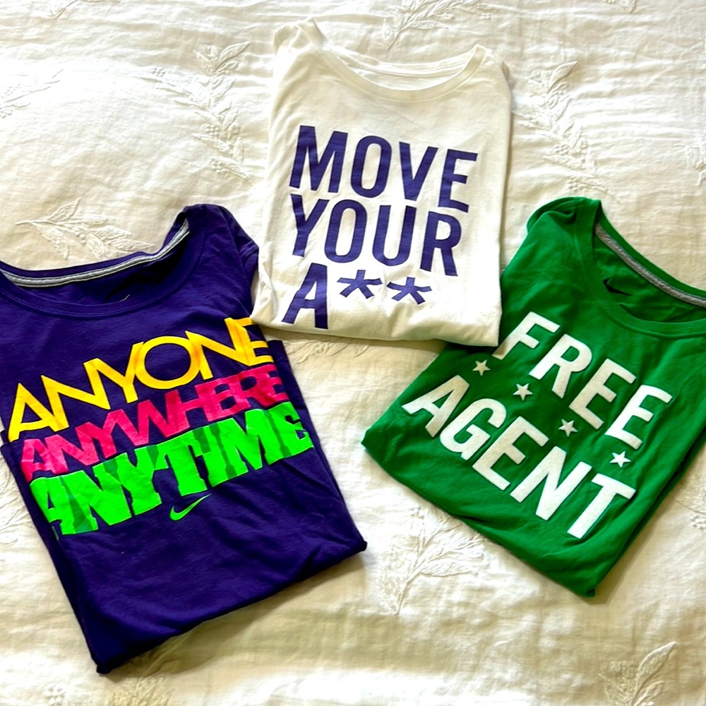 Nike : LOT of 3 T-shirts size med/large